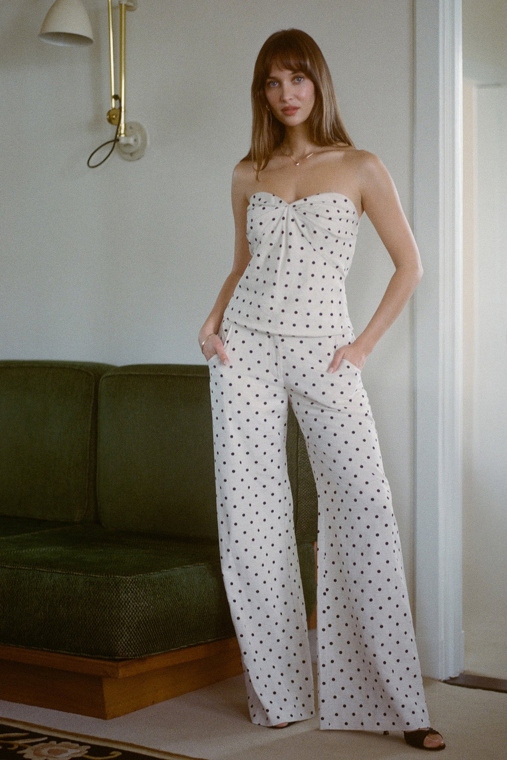 Saddler Pants in Polka Dot