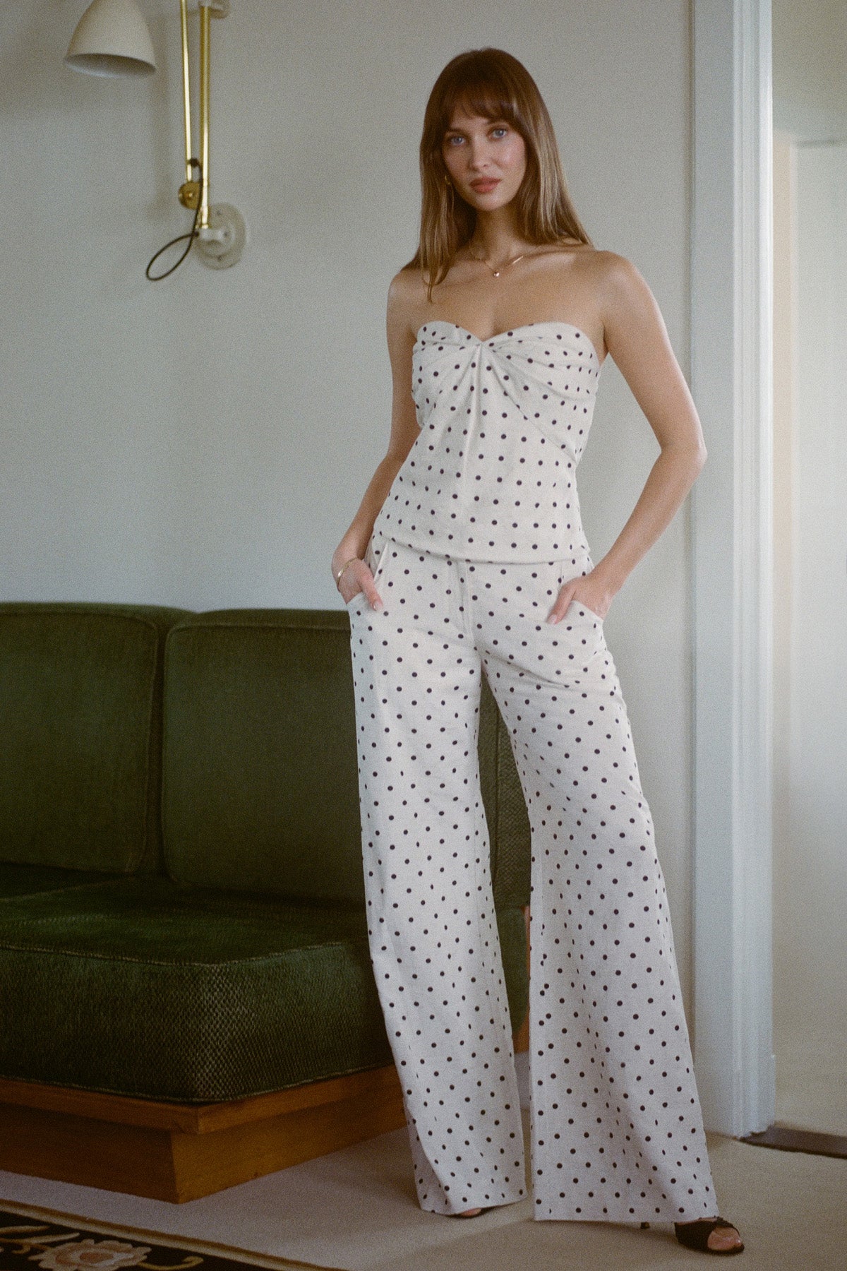 Saddler Pants in Polka Dot