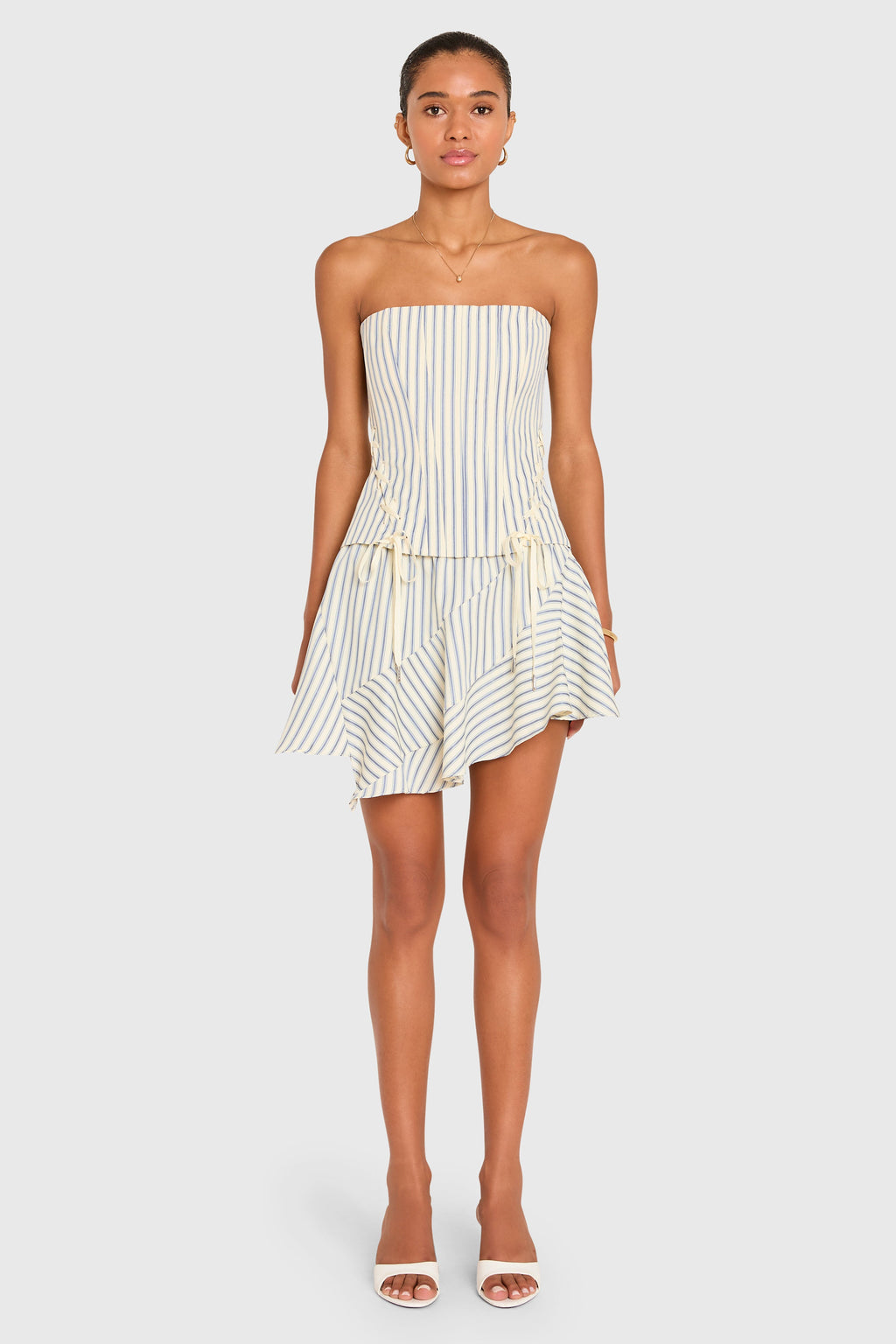 Hathaway Skort in Oxford Stripe